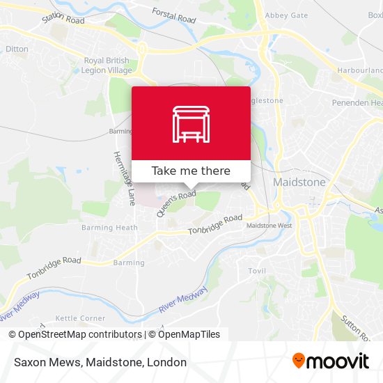 Saxon Mews, Maidstone map