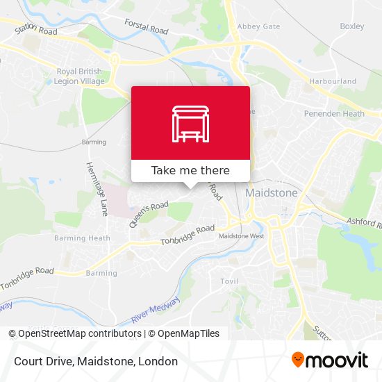 Court Drive, Maidstone map