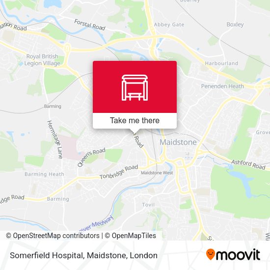 Somerfield Hospital, Maidstone map