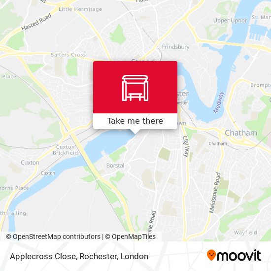 Applecross Close, Rochester map