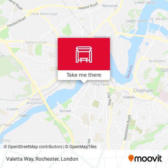 Valetta Way, Rochester map