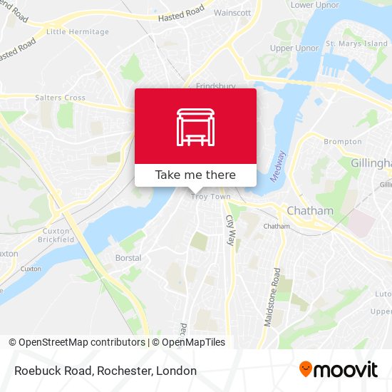 Roebuck Road, Rochester map