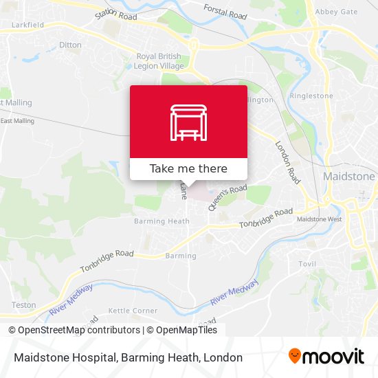 Maidstone Hospital, Barming Heath map