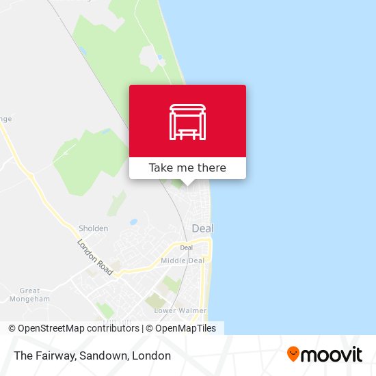 The Fairway, Sandown map