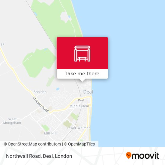 Northwall Road, Deal map