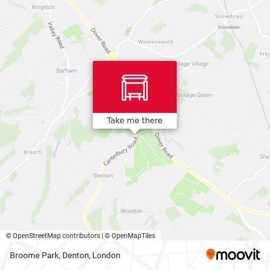Broome Park, Denton map