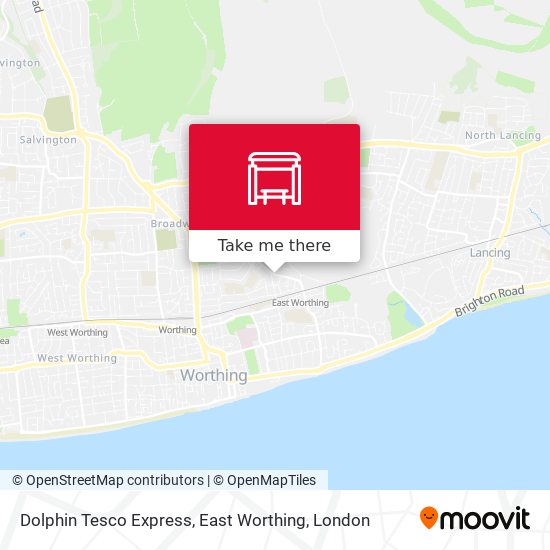 Dolphin Tesco Express, East Worthing map
