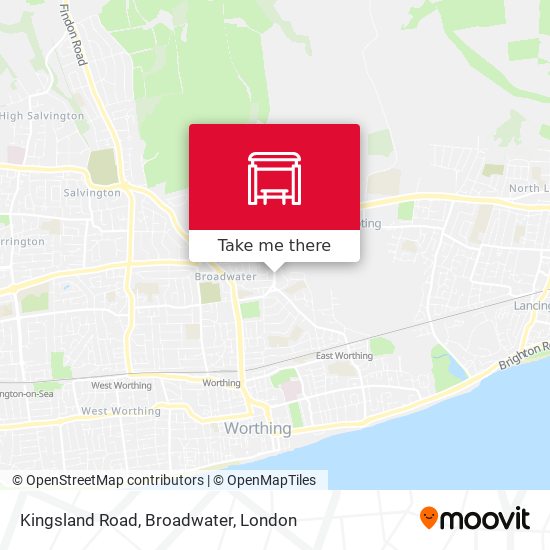 Kingsland Road, Broadwater map