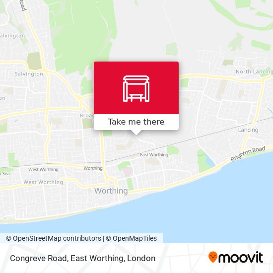 Congreve Road, East Worthing map