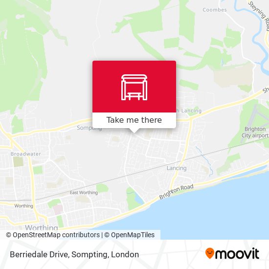 Berriedale Drive, Sompting map