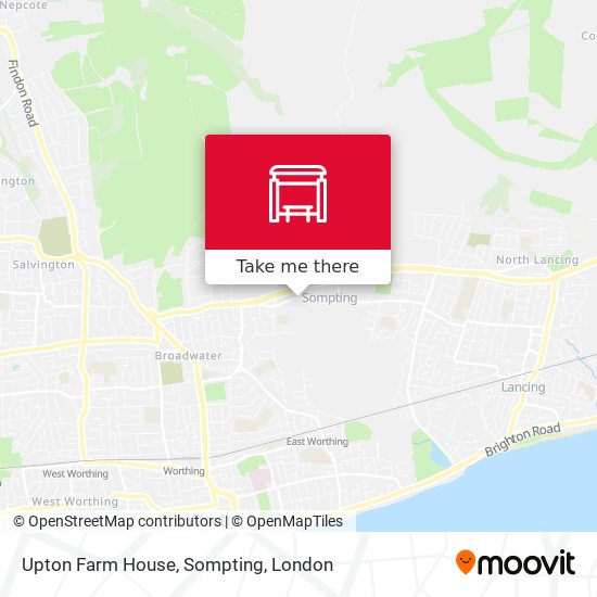 Upton Farm House, Sompting map