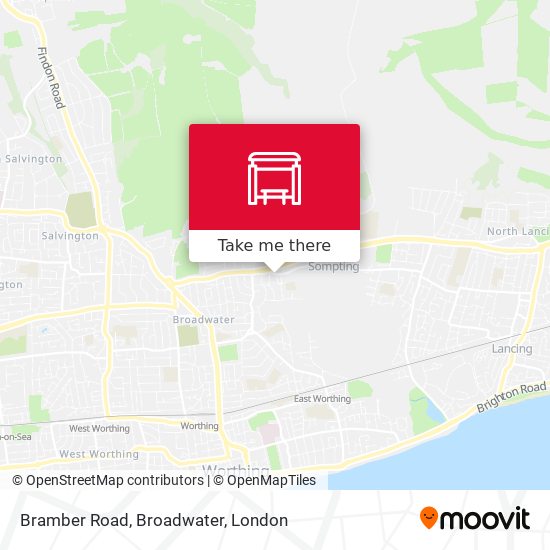 Bramber Road, Broadwater map