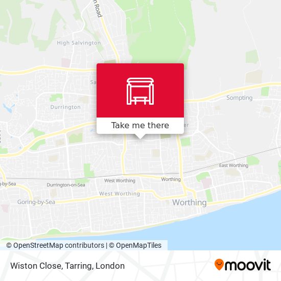 Wiston Close, Tarring map