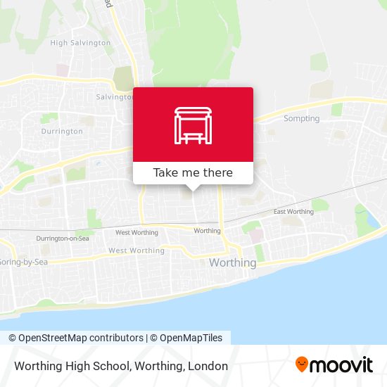 Worthing High School, Worthing map