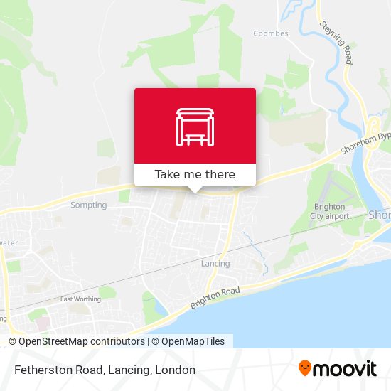 Fetherston Road, Lancing map