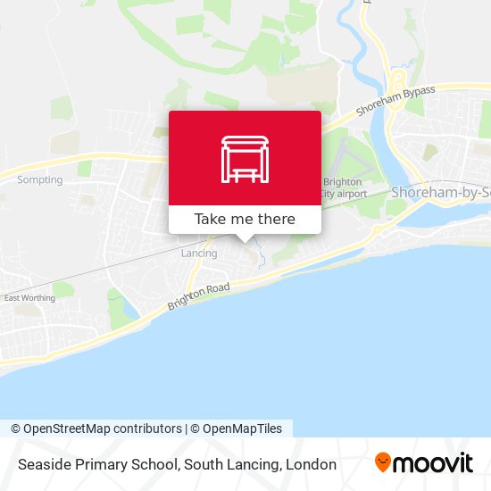 Seaside Primary School, South Lancing map