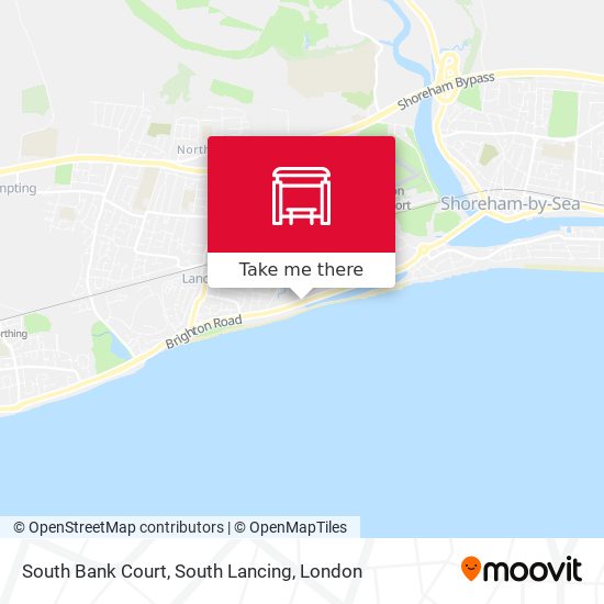 South Bank Court, South Lancing map