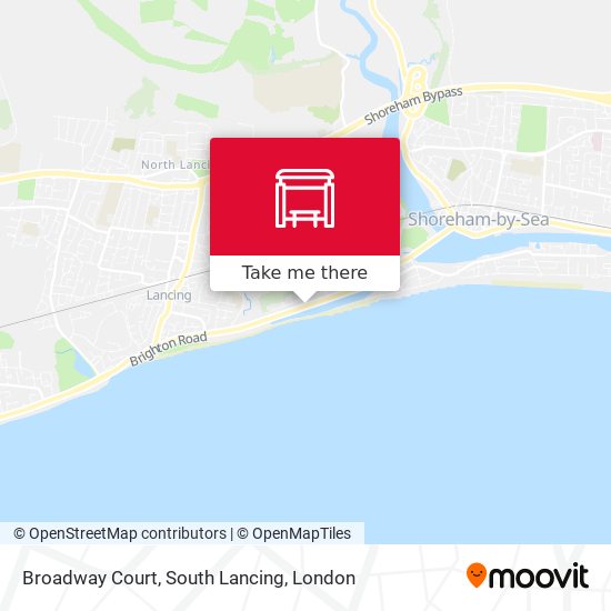Broadway Court, South Lancing map