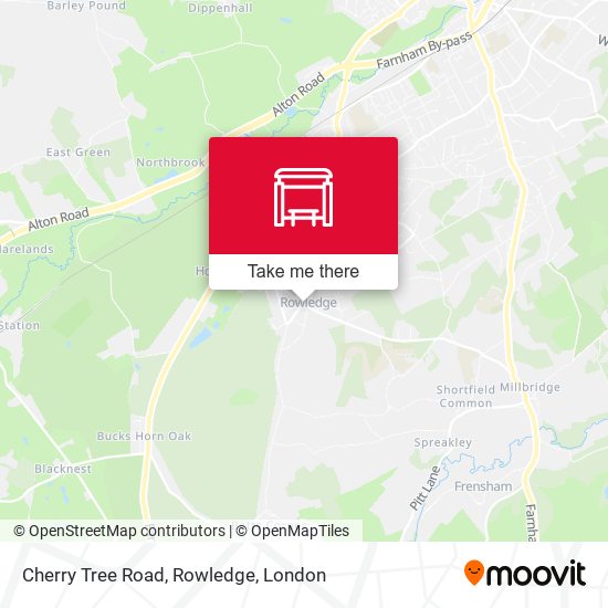 Cherry Tree Road, Rowledge map