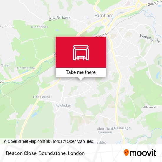 Beacon Close, Boundstone map