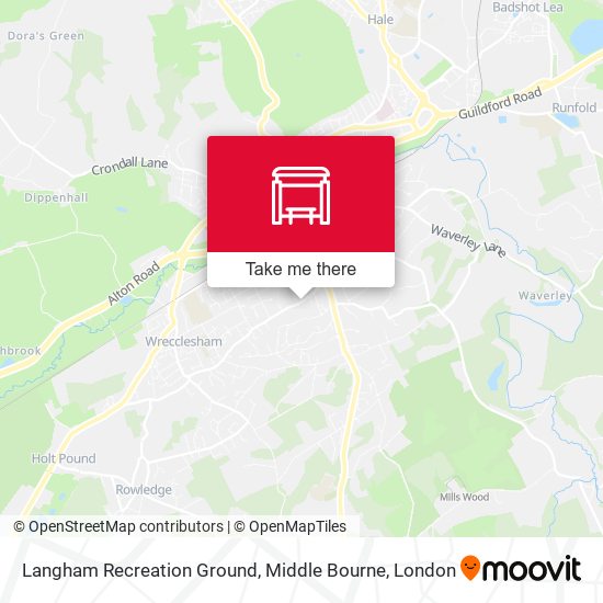 Langham Recreation Ground, Middle Bourne map