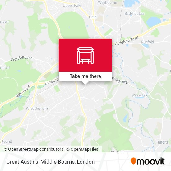 Great Austins, Middle Bourne map