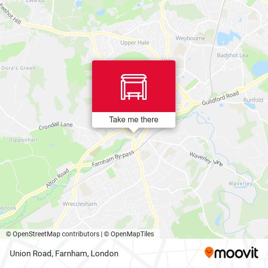 Union Road, Farnham map