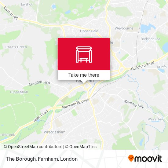 The Borough, Farnham map