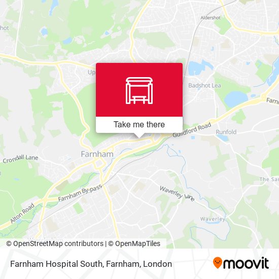 Farnham Hospital South, Farnham map