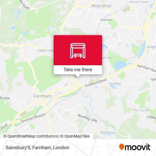 Sainsbury'S, Farnham map