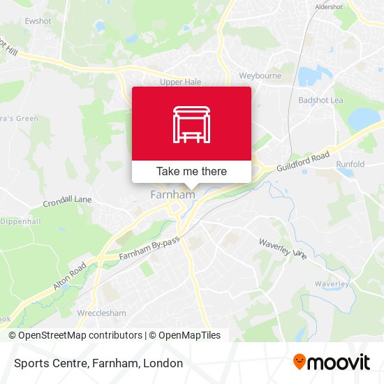Sports Centre, Farnham map