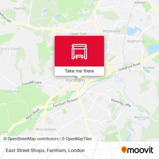 East Street Shops, Farnham map
