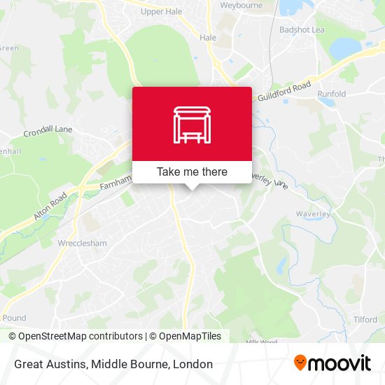 Great Austins, Middle Bourne map