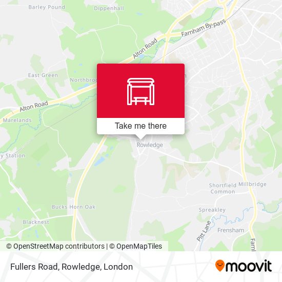 Fullers Road, Rowledge map