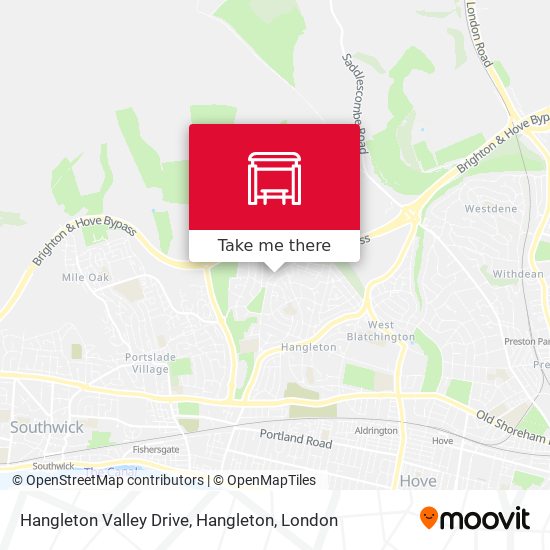 Hangleton Valley Drive, Hangleton map