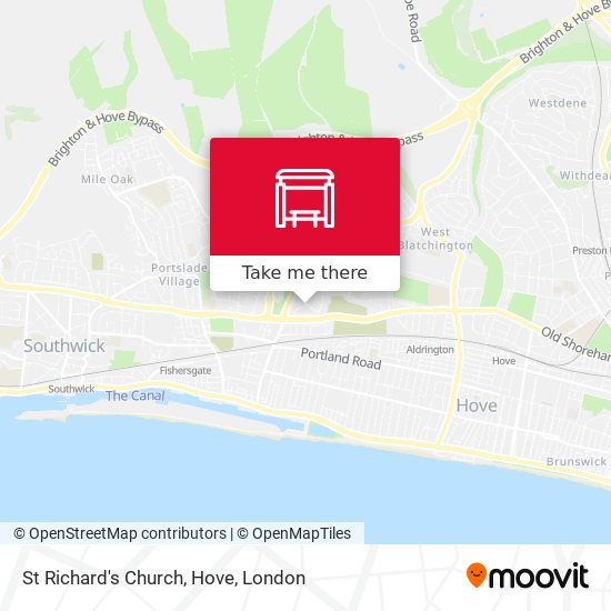 St Richard's Church, Hove map