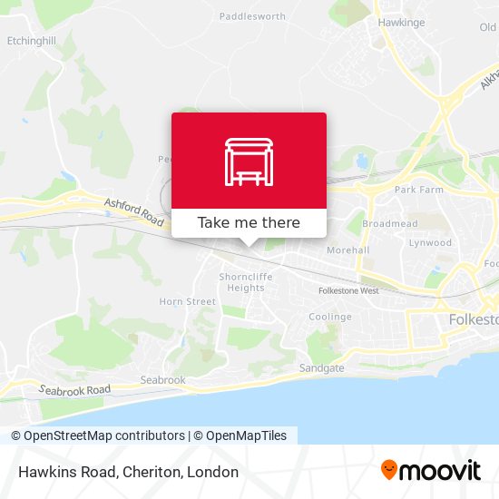Hawkins Road, Cheriton map