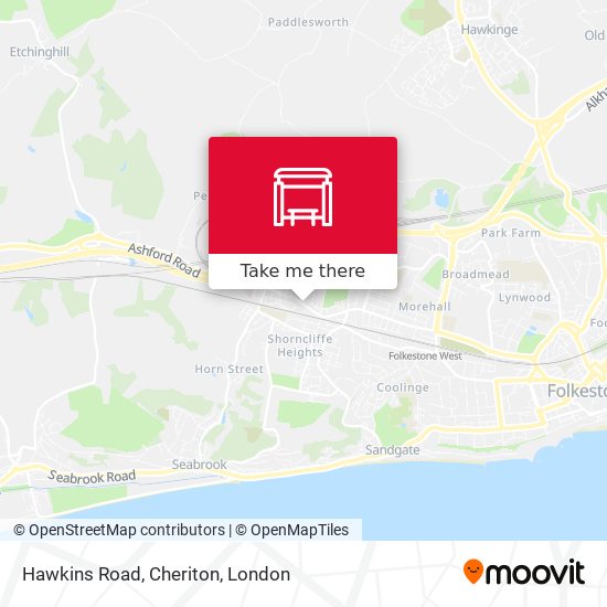 Hawkins Road, Cheriton map