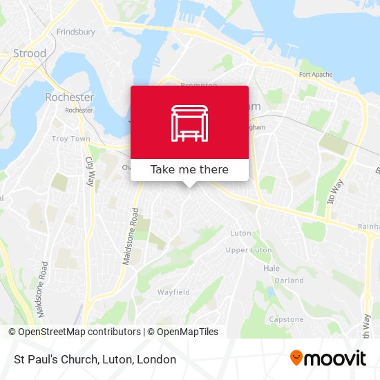 St Paul's Church, Luton map