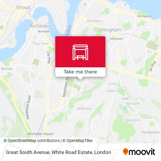 Great South Avenue, White Road Estate map
