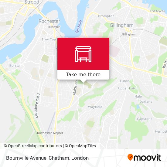Bournville Avenue, Chatham map