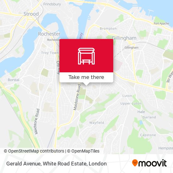 Gerald Avenue, White Road Estate map
