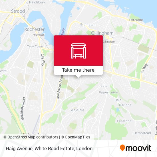 Haig Avenue, White Road Estate map