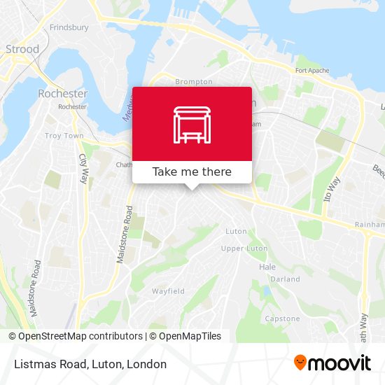 Listmas Road, Luton map