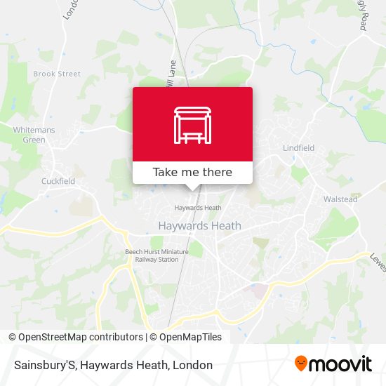 Sainsbury'S, Haywards Heath map