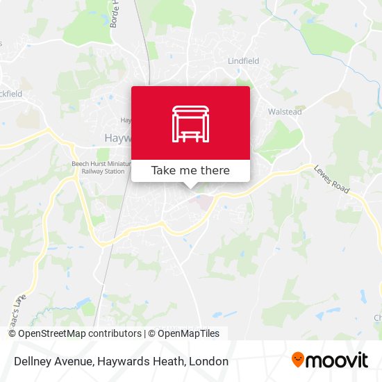 Dellney Avenue, Haywards Heath map