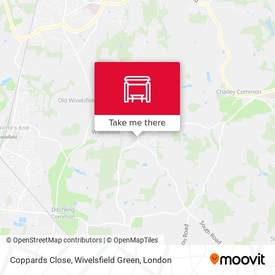 Coppards Close, Wivelsfield Green map