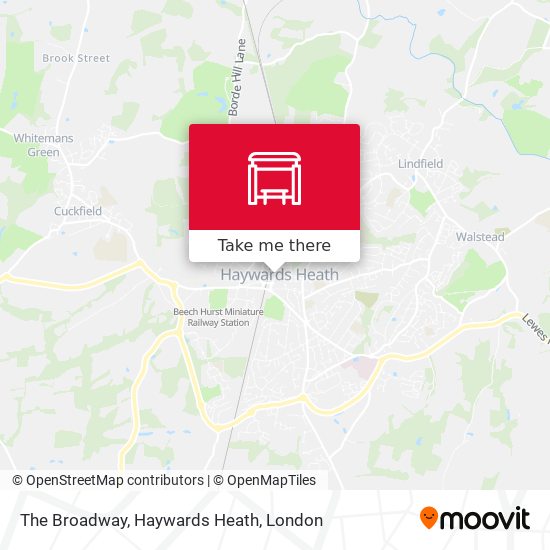 The Broadway, Haywards Heath map