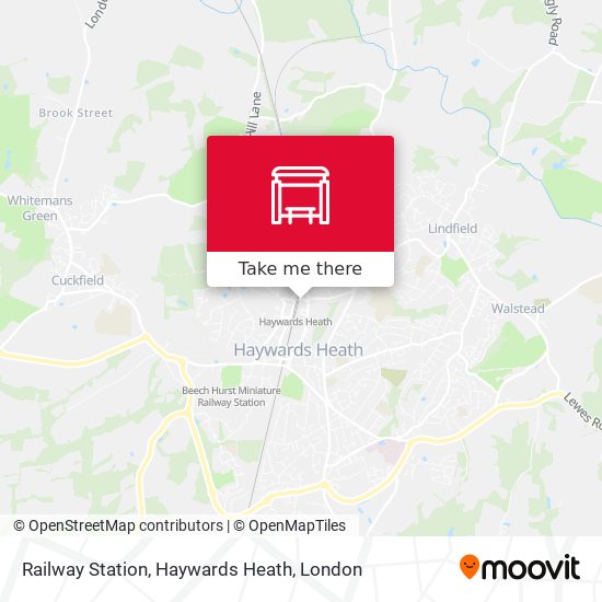 Railway Station, Haywards Heath map
