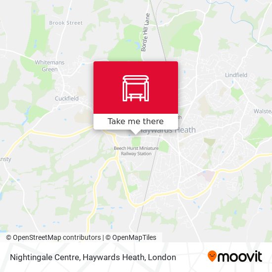Nightingale Centre, Haywards Heath map